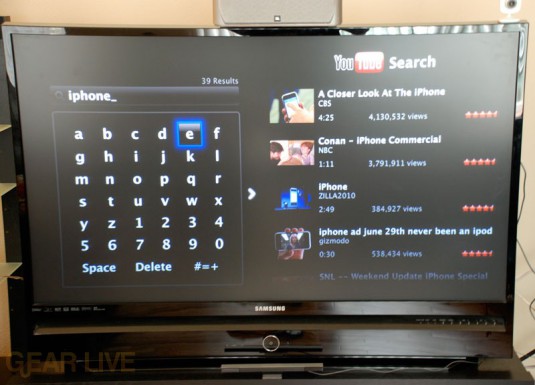 Apple TV YouTube Search