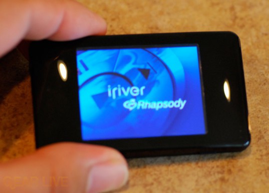 iriver clix Rhapsody Powered On