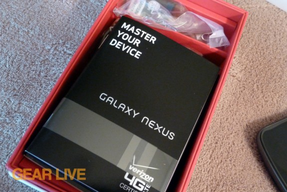 Galaxy Nexus included accessories