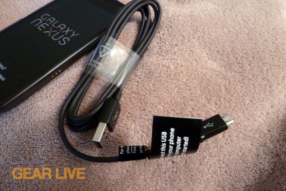 Galaxy Nexus USB cable