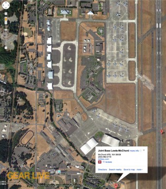 Google Maps McChord Air Force Base