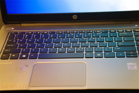 HP EliteBook Folio 1040 G1 keyboard and trackpad
