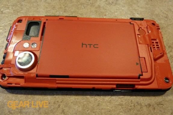 HTC Droid Incredible cover removed