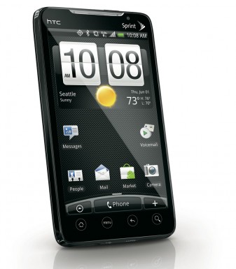 Sprint HTC EVO 4G smartphone left