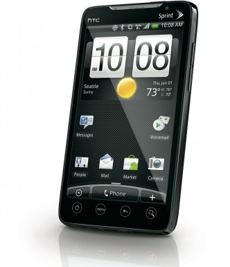 Sprint HTC EVO 4G smartphone right
