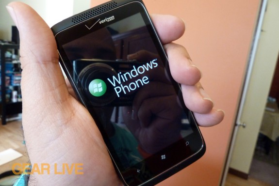 HTC Trophy Windows Phone boot-up