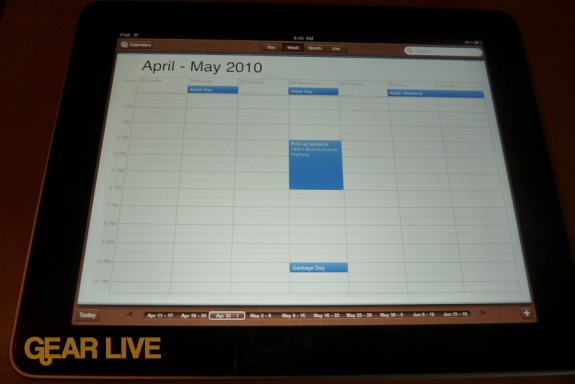 iPad apps: Calendar