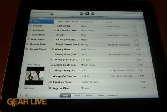 iPad apps: iPod