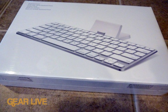 iPad Keyboard Dock back of box