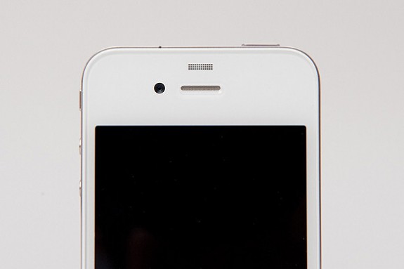 White iPhone 4 front camera