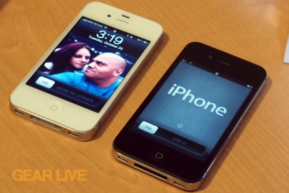 iPhone 4S powered on