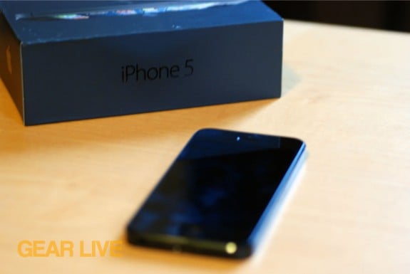 iPhone 5 black & slate out of box