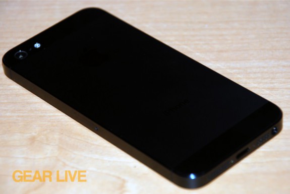 iPhone 5 black & slate rear angle