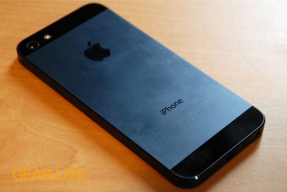 iPhone 5 black & slate rear anodized aluminum