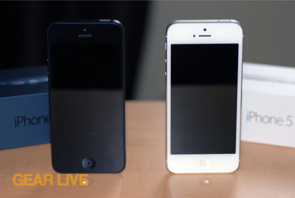 Black & White iPhone 5 side by side