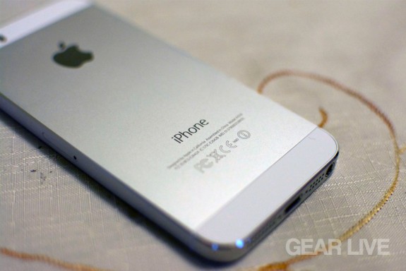 iPhone 5s silver rear panel