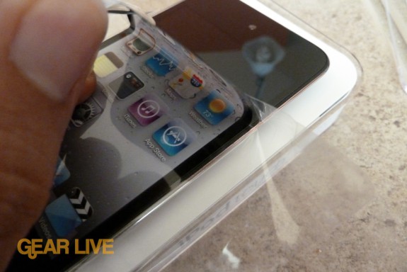 Removing iPod touch sticker