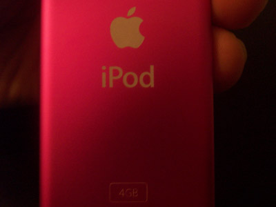 Back of the 2G iPod nano