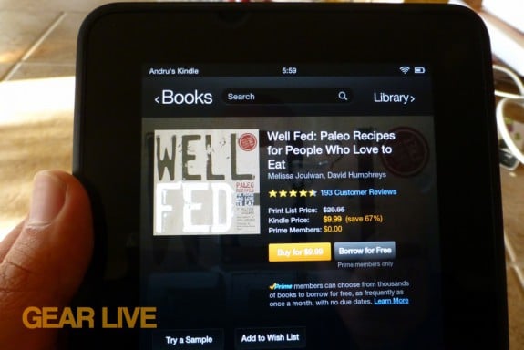 Amazon Kindle Fire HD 7 Lending Library