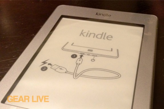 Kindle touch display with plastic