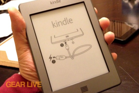 Kindle touch in-hand