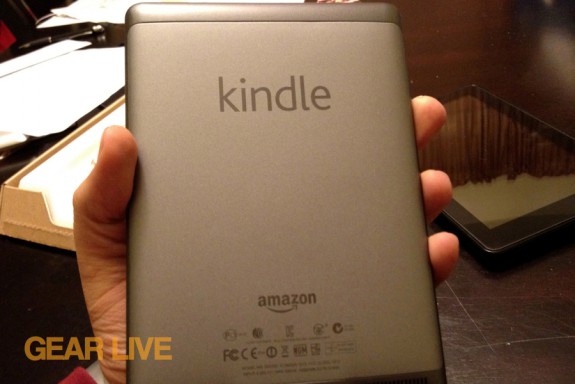 Kindle touch back