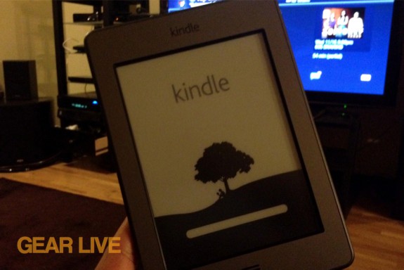 Kindle touch powered on