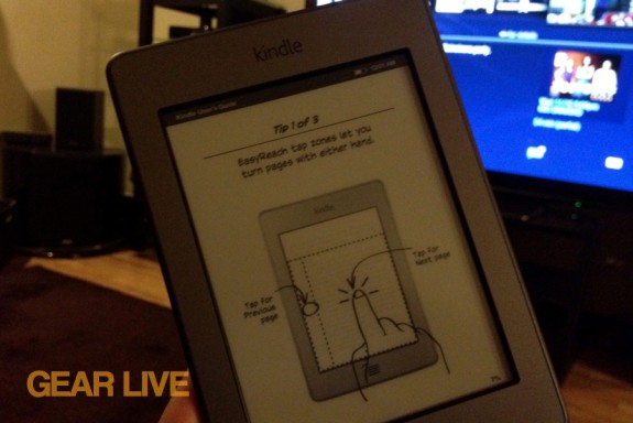 Kindle touch initial instructions