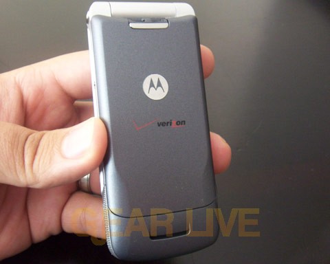 Back of Motorola KRZR