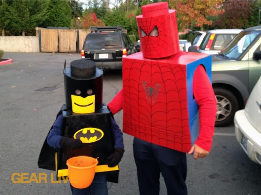 LEGO Superhero Halloween costumes on Halloween