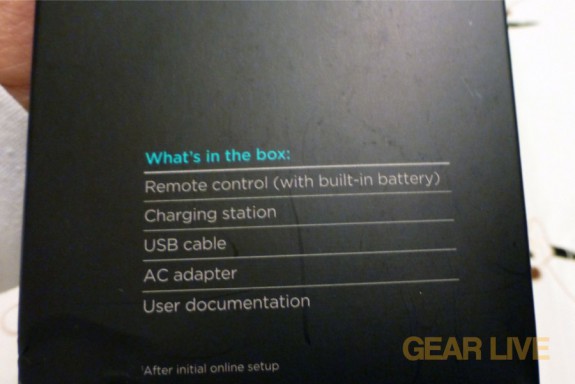 Logitech Harmony Touch box contents