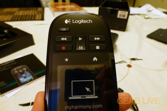 Logitech Harmony Touch top buttons