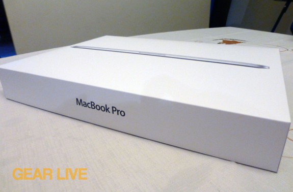 MacBook Pro with Retina display box