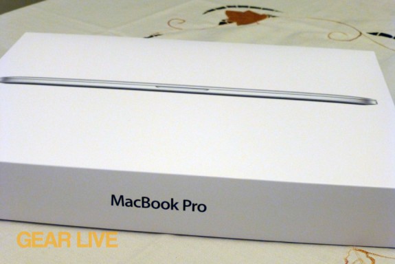 Retina MacBook Pro box