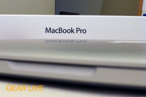 MacBook Pro logo on box