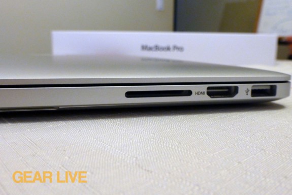 MacBook Pro with Retina display I/O ports