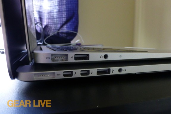 MacBook Pro with Retina display vs MacBook Air thinness