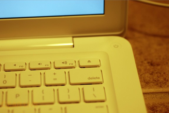 Unibody MacBook power button