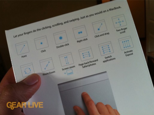 Magic Trackpad multi-touch gesture guide