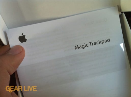 Magic Trackpad manual