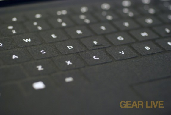 Microsoft Surface Touch Cover keys