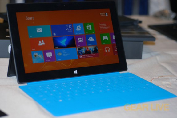 Microsoft Surface blue Touch Cover