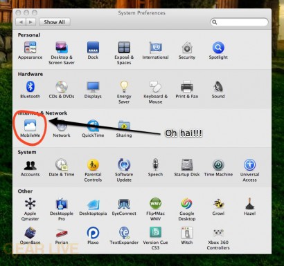 MobileMe icon in System Preferences
