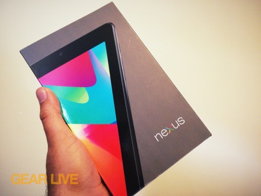 Nexus 7 box in-hand