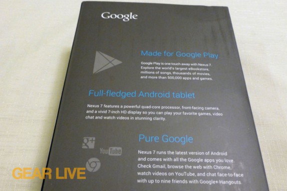 Nexus 7 box rear