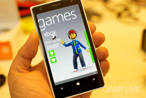 Nokia Lumia 1020 Xbox gaming