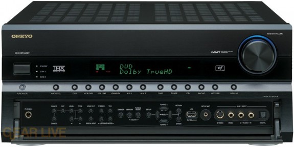 Onkyo TX-NR906 front panel opened