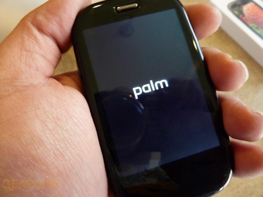 Palm Pre Plus powered on