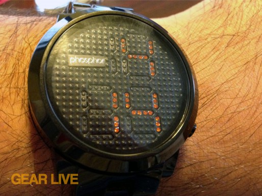 Phosphor Appear Men Black and Orange watch