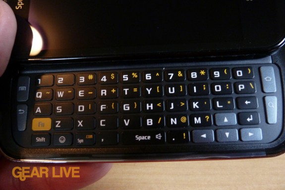 Samsung Epic 4G keyboard